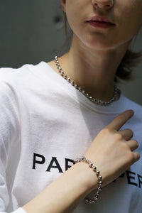 P Ball Chain Choker Necklace